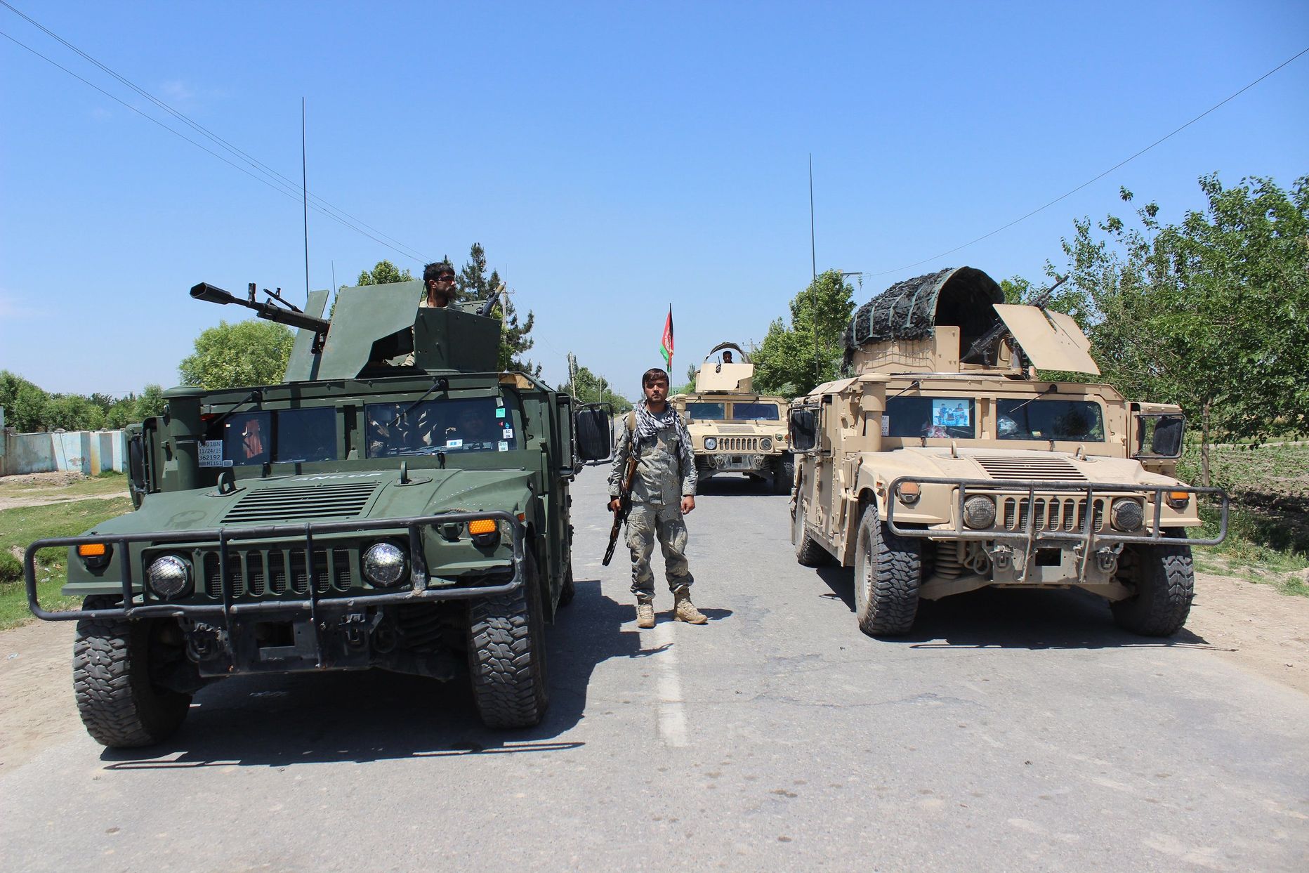 Afganistani julgeolekujõud Kunduzis.