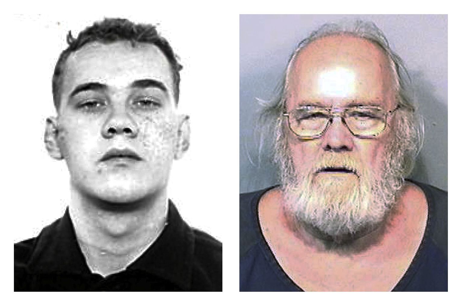 Фрэнк Фрешуотерс в 1959 году (слева) и в 2015 году.