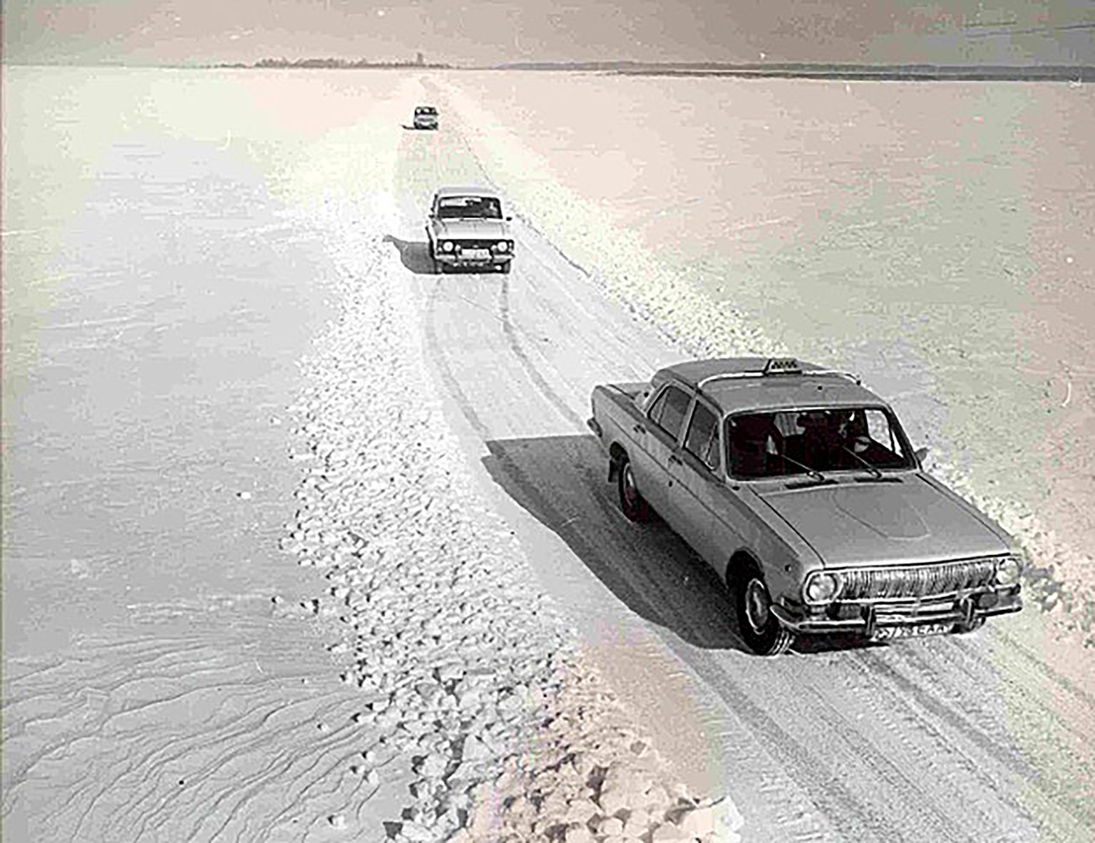 Suure väina jäätee 1980ndatel.