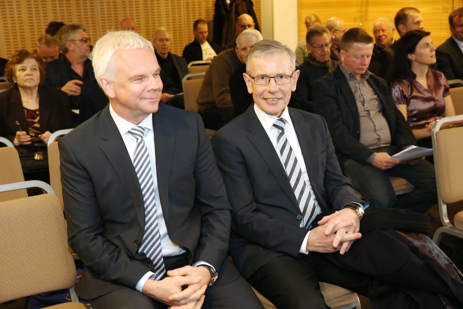 Tallinna Kaubamaja suuromanikud Jüri Käo (vasakul) ja Enn Kunila.