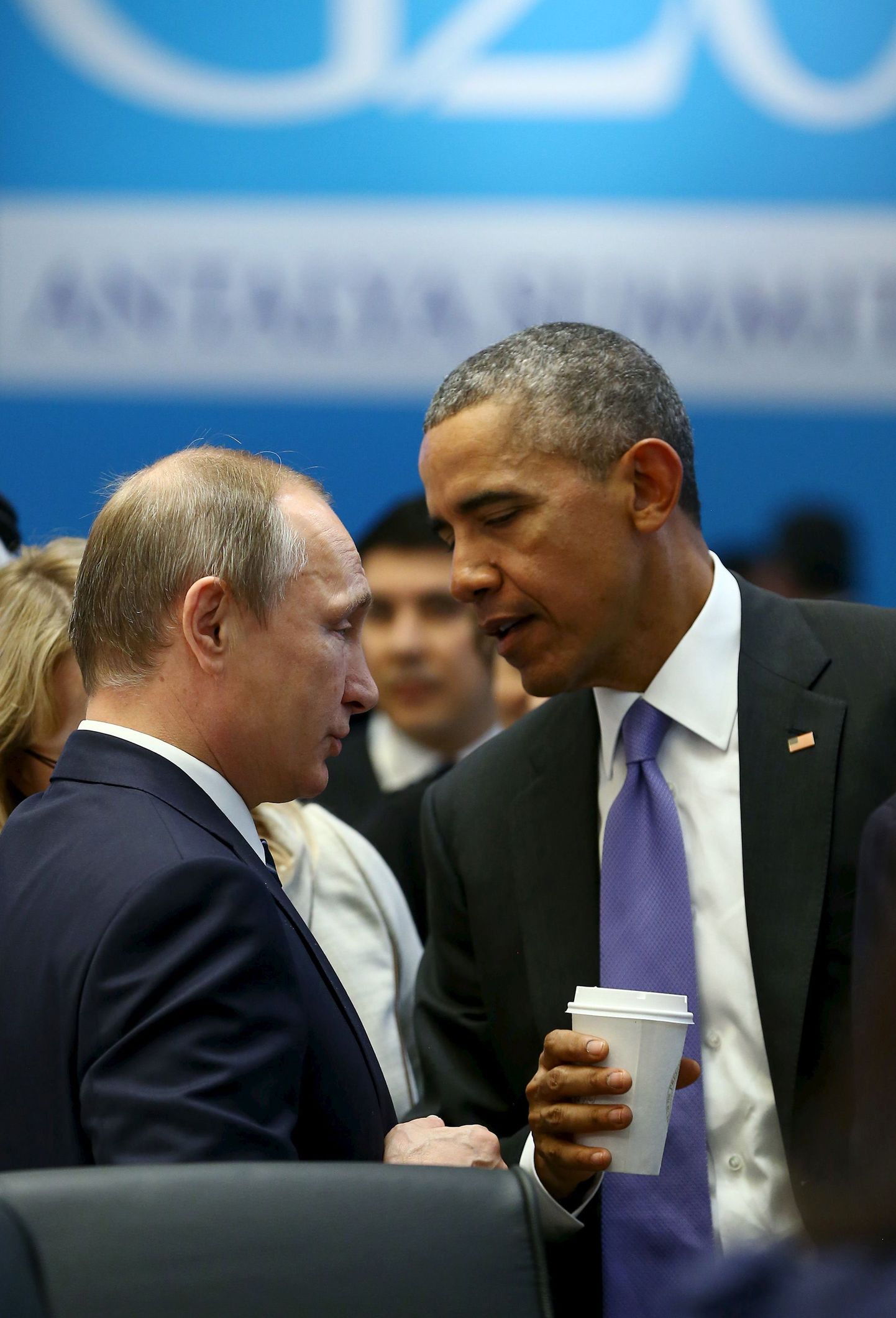 Барак Обама и Владимир Путин.