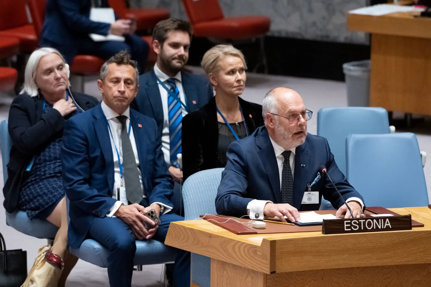 President Alar Karis New Yorgis ÜRO julgeolekunõukogus