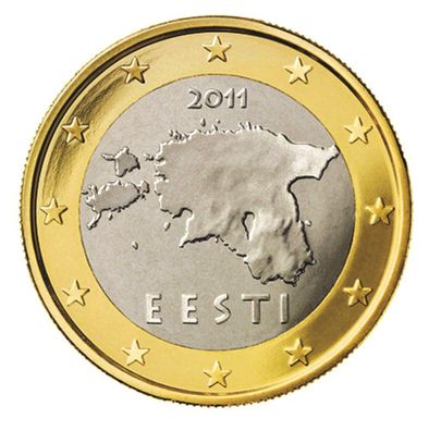 Eesti euromündi revers ehk tagakülg, kujundaja Lembit Lõhmus