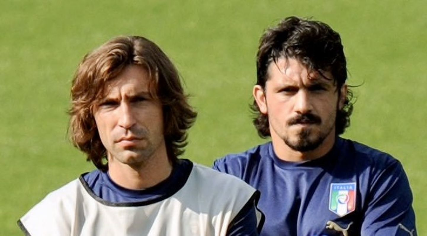 Andrea Pirlo (vasakul) ja Gennaro Gattuso.