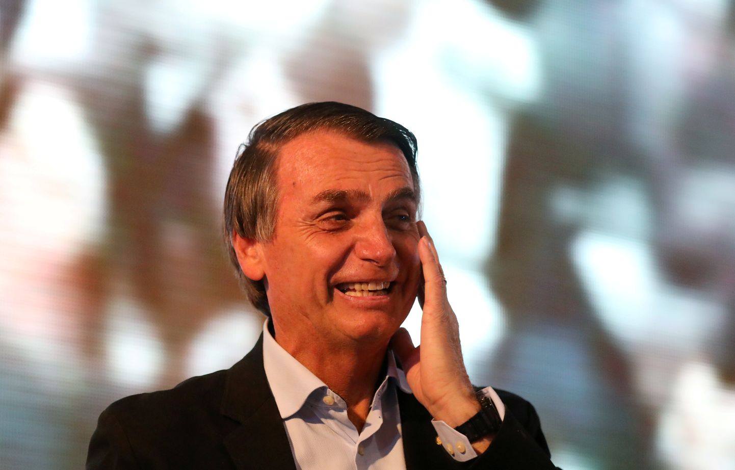 Brasiilia presidendikandidaat Jair Bolsonaro augusti lõpus Porto Alegres kampaaniaüritusel.