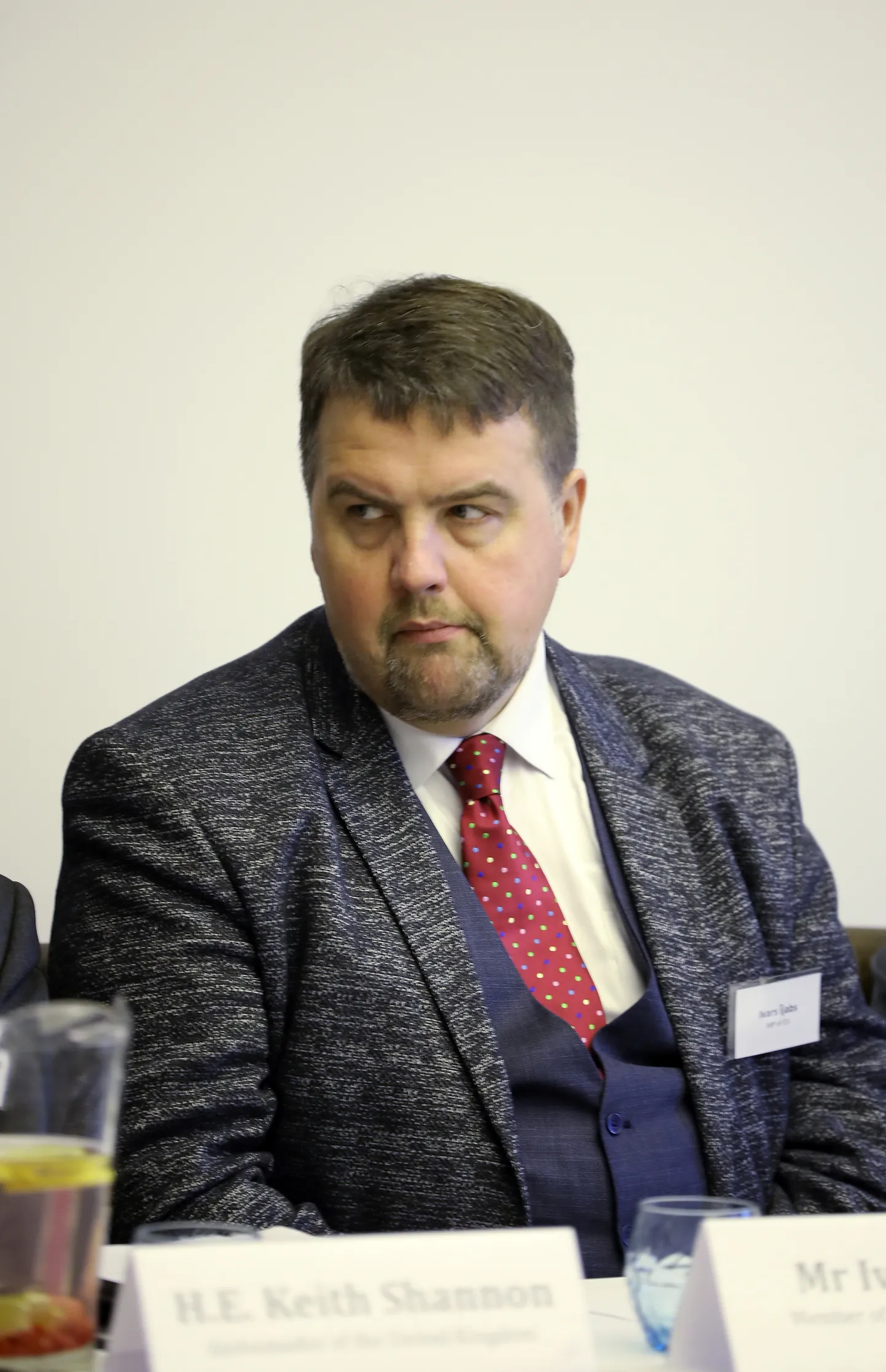 Eiropas Parlamenta deputāts Ivars Ijabs piedalās ekspertu debatēs "Pēc breksita: diplomātija, politika, bizness" viesnīcā "Radisson Hotel Old Town Riga".