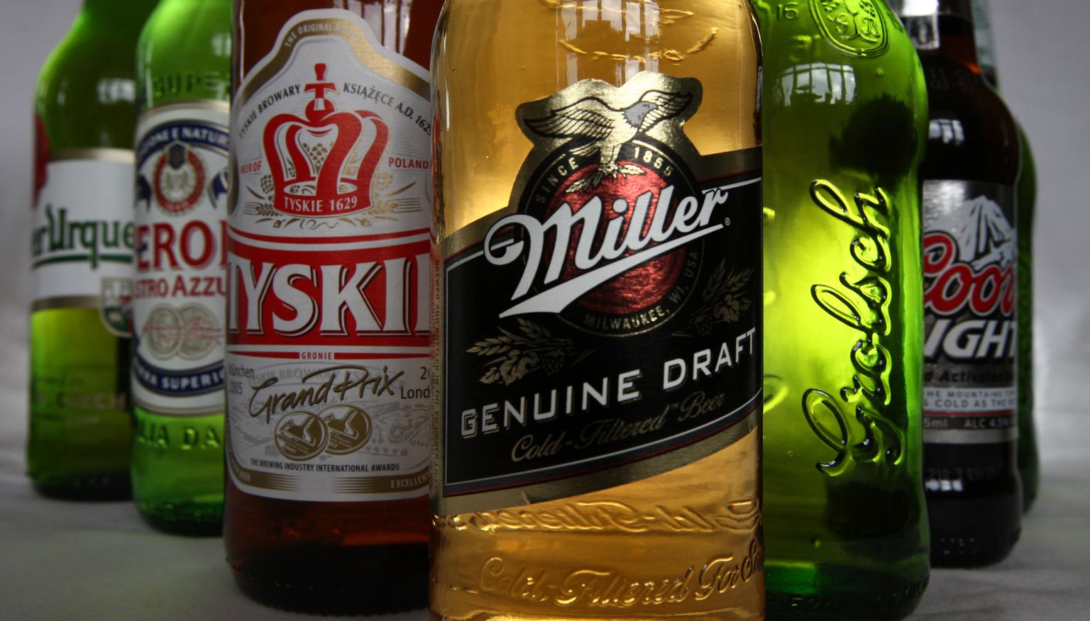 Seni SABMillerile kuulunud õlled Miller, Peroni, Tyskie, Pilsner Urquell, Grolsch ja Coors Light.