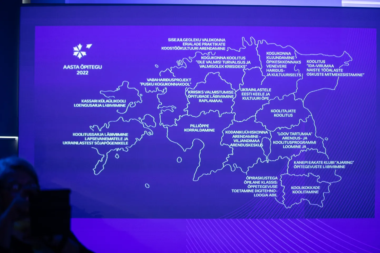 Eesti üheks suuremaks tugevuseks peab EK elukestvat õpet. Fotol TalTech Mektory keskuses 2022. aasta oktoobris toimunud pidulik täiskasvanuhariduse tänusündmus, kus tunnustati täiskasvanud õppijaid, õpitegusid ja koolitajaid.