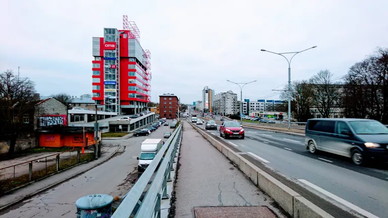 Vaade Kitseküla poole Pärnu maantee viaduktilt