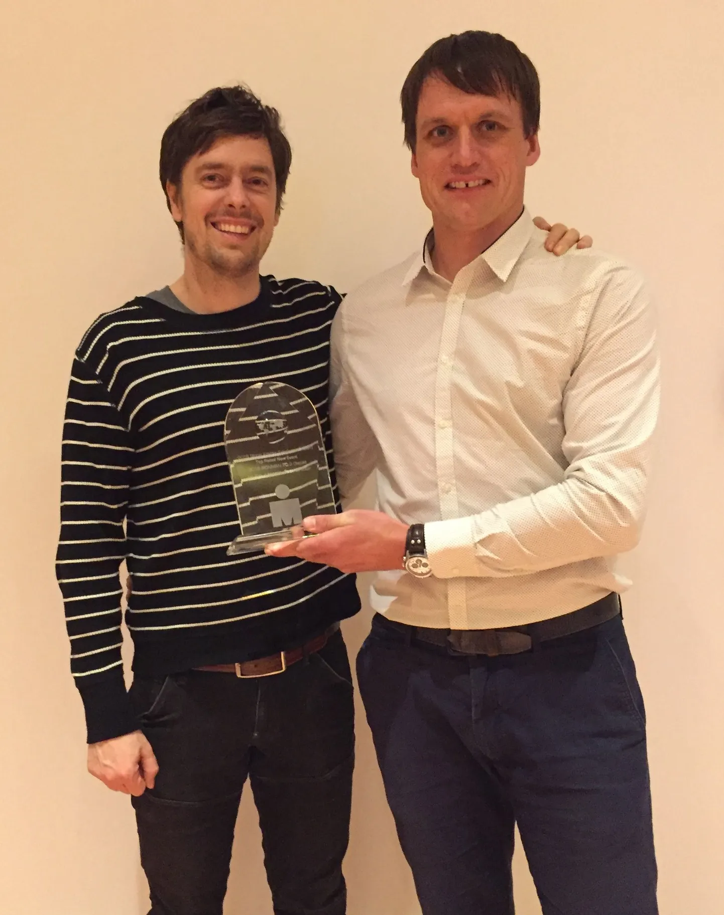Vasakult Thomas Veje Olsen, Ironmani regionaalne direktor ning Ain-Alar Juhanson, Ironman 70.3 Otepää võistluse direktor.