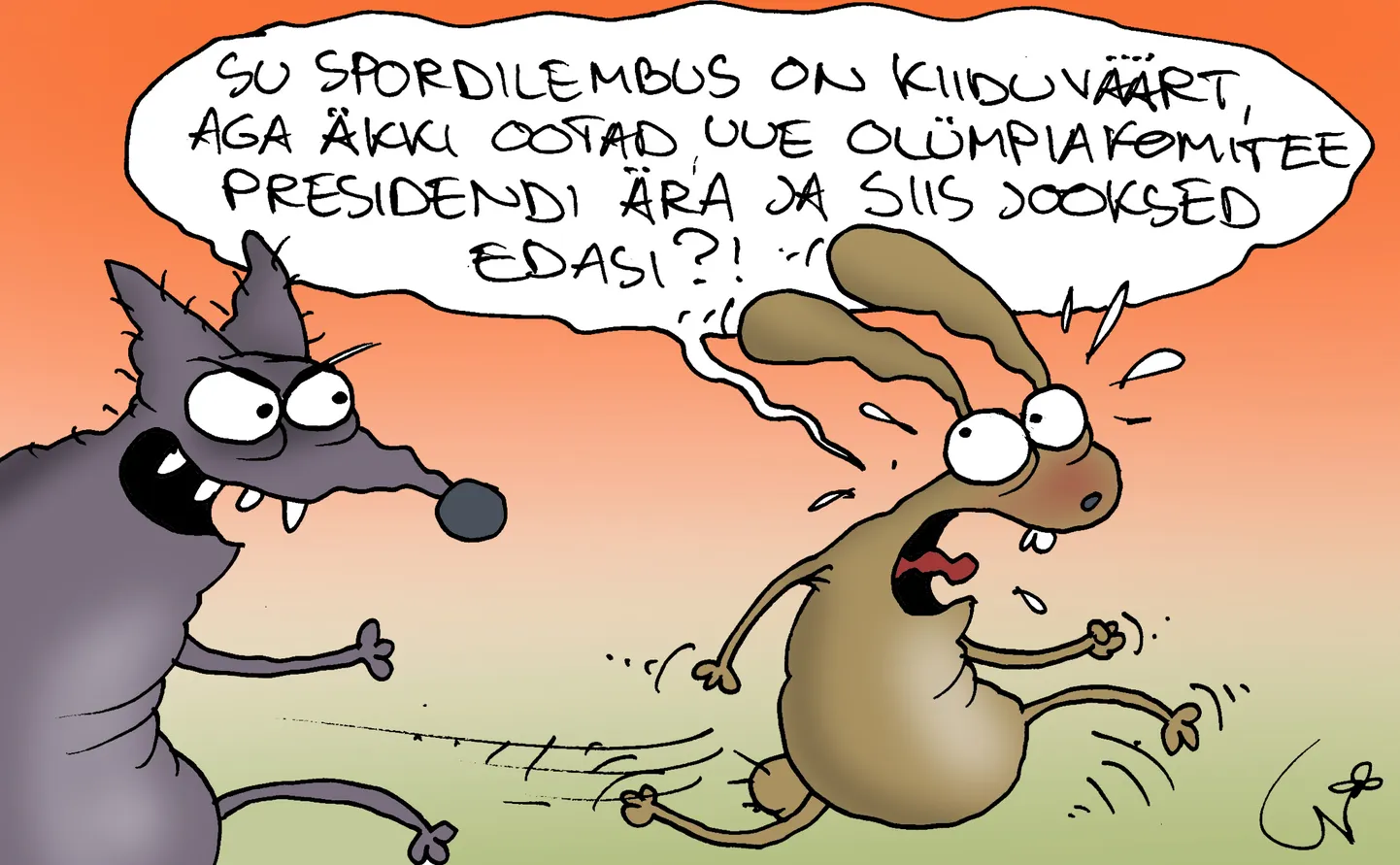 Urmas Nemvalts joonistab.