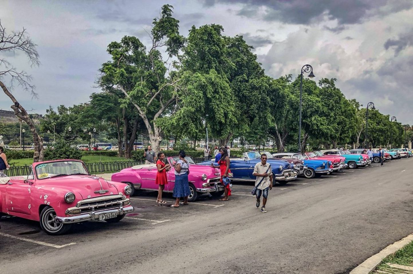 Vanade autode paraad Havannas.