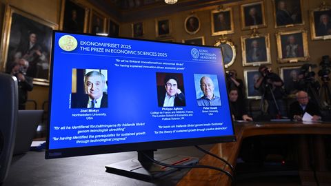 Nobela prēmija ekonomikā piešķirta par pētījumiem par tehnoloģiju ietekmi uz ilgtspējīgu ekonomikas izaugsmi