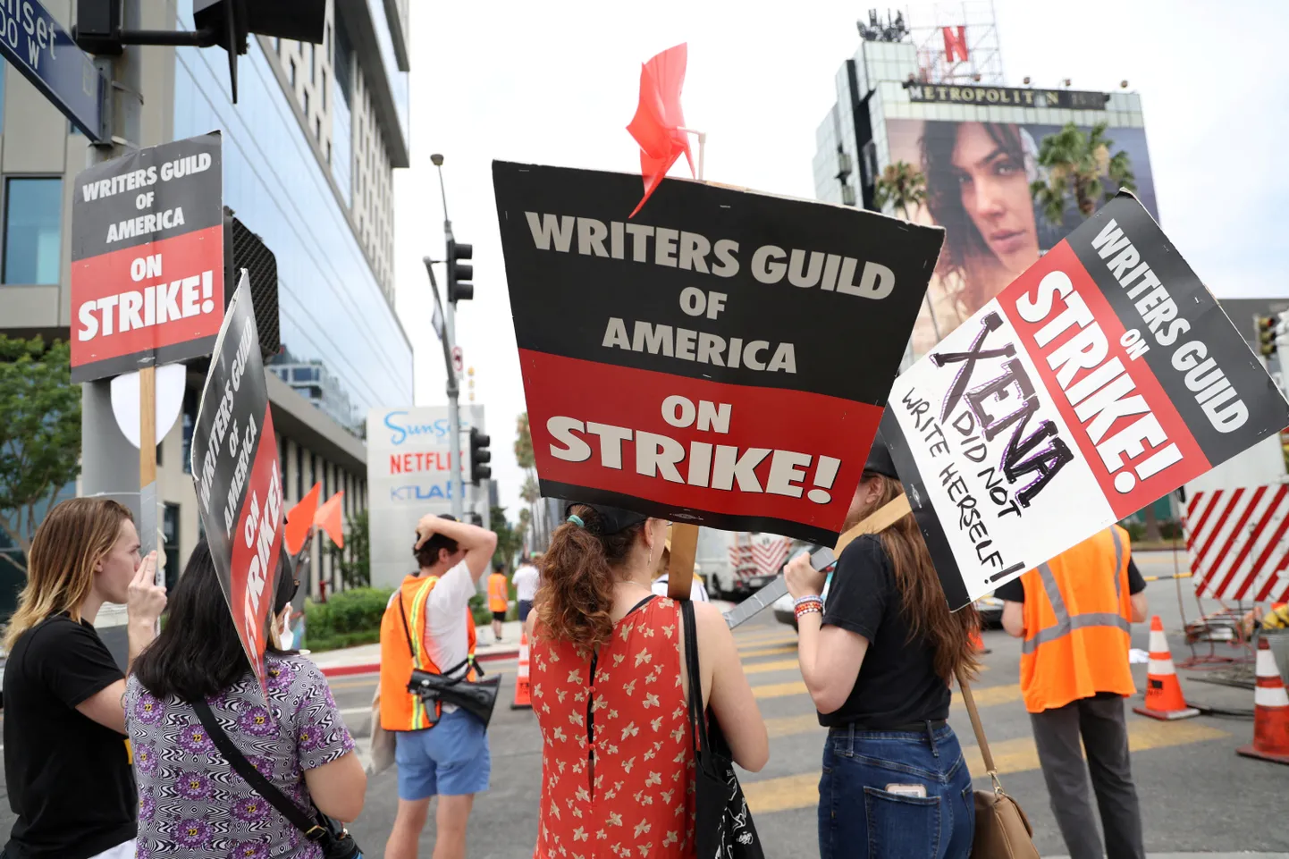 USA stsenaristide gildi (WGA) streik.
