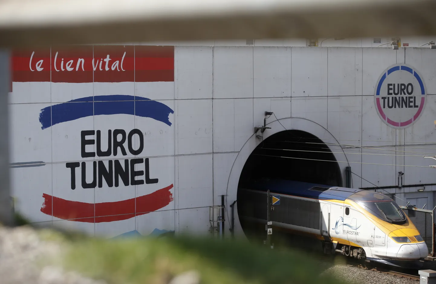 Eurostari rong Eurotunnelit läbimas.