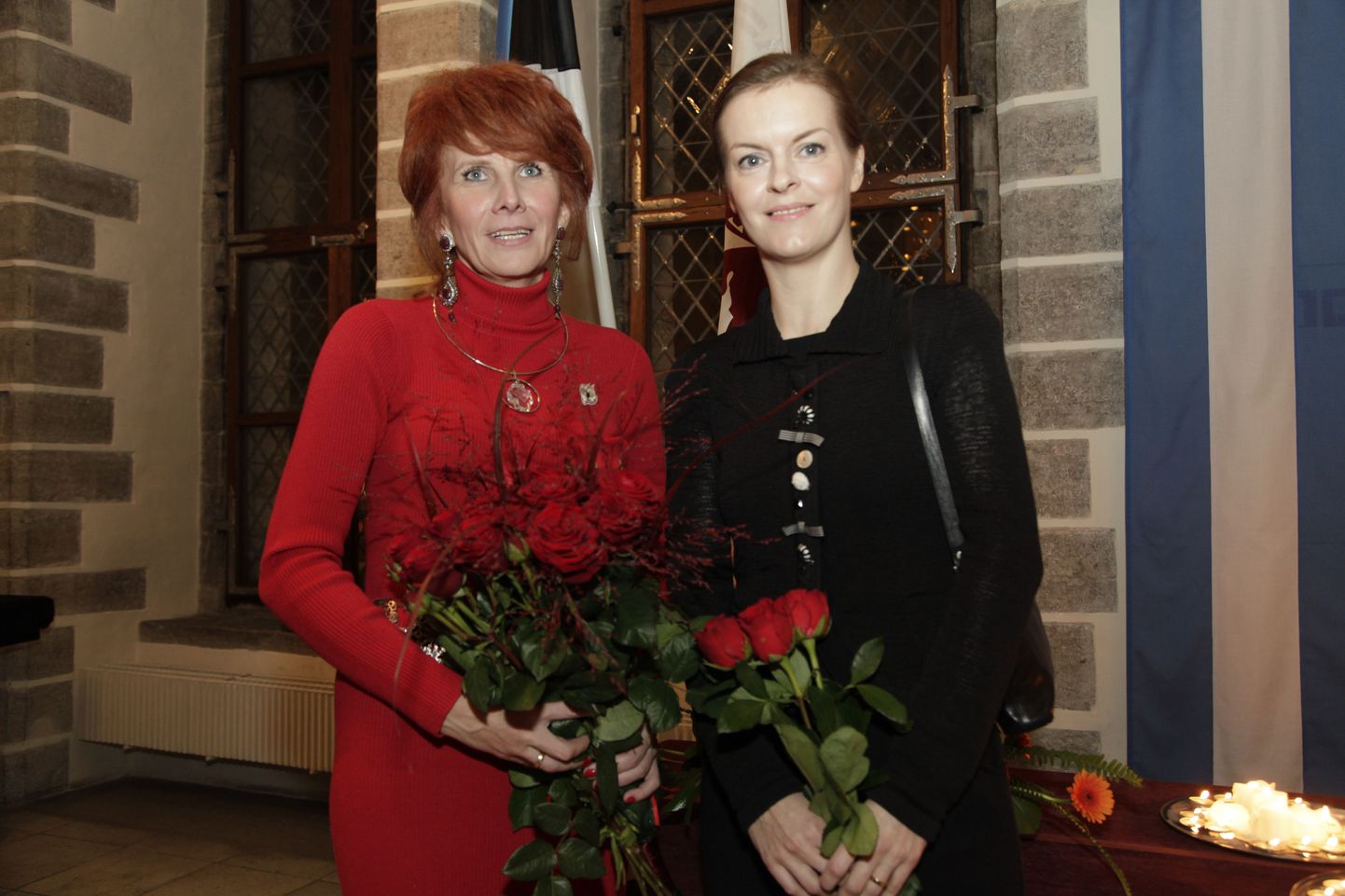 Aasta noor naisettevõtja Eva Maria Õunapuu ja aasta naine Tea Varrak.