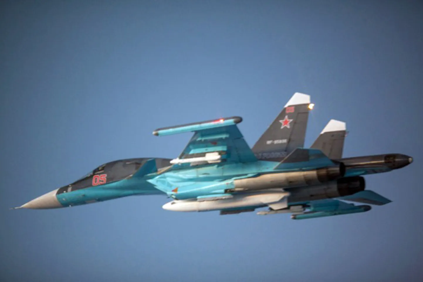 Vene õhuvägedele kuuluv Su-34.