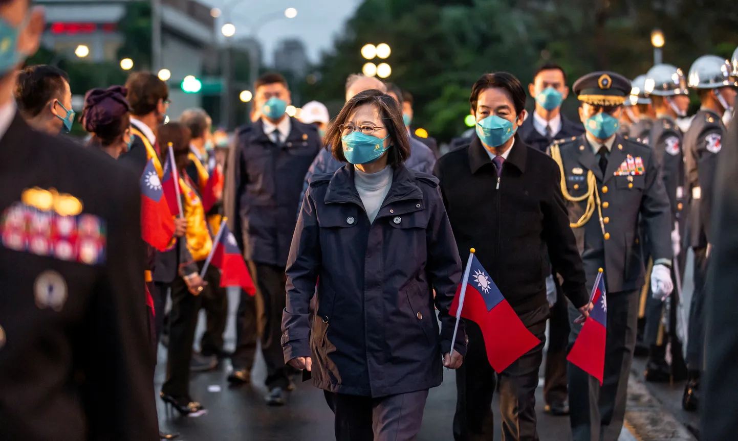Taiwan president Tsai Ing-wen aastavahetuse liputseremoonial, 1. jaanuaril 2023. a.