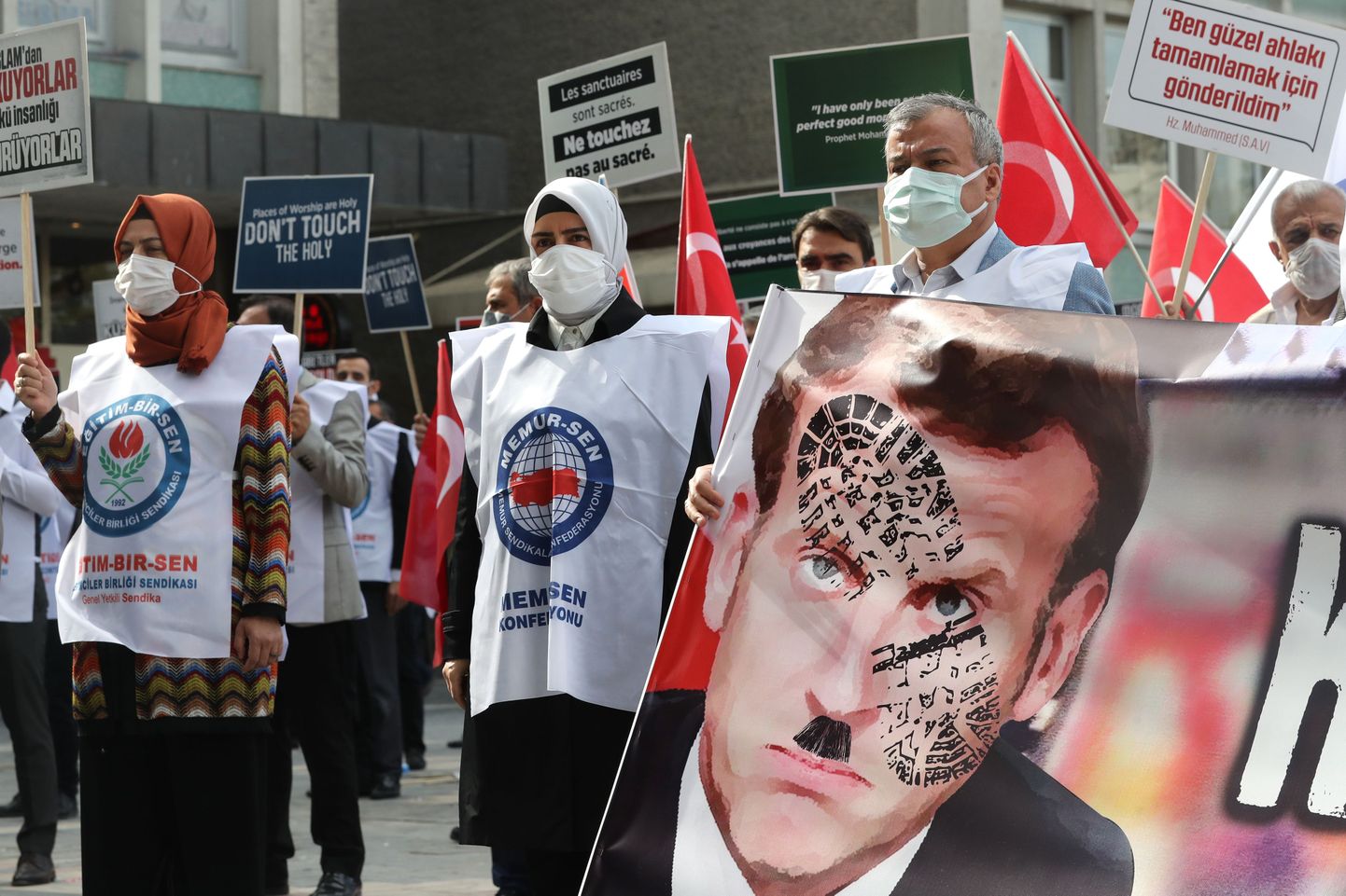 Protestētāji Turcijā.