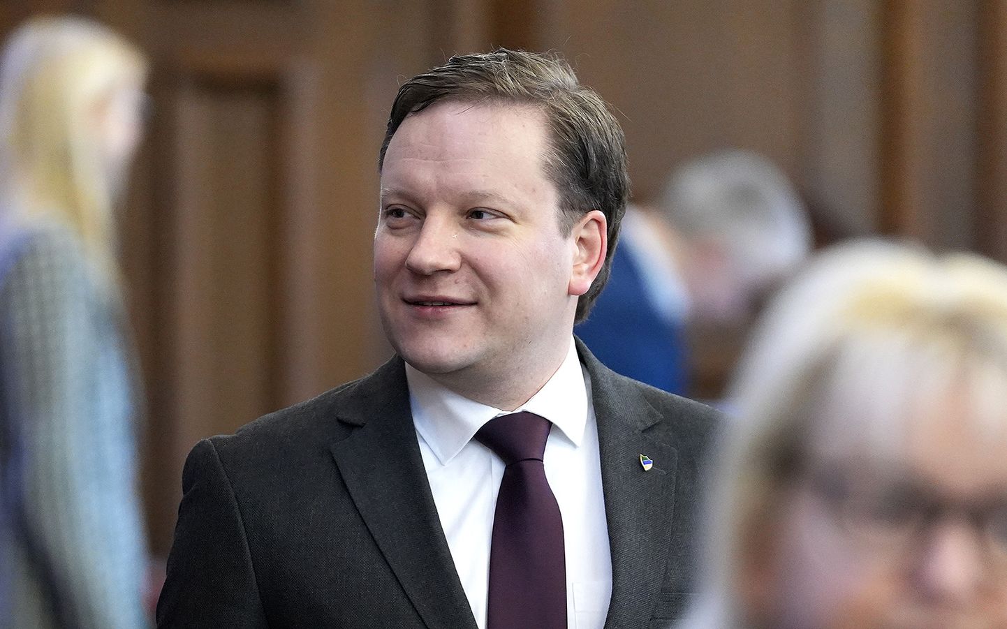 Bijušā premjera Krišjāņa Kariņa kādreizējais biroja vadītājs, tagadējais Saeimas deputāts Jānis Patmalnieks.