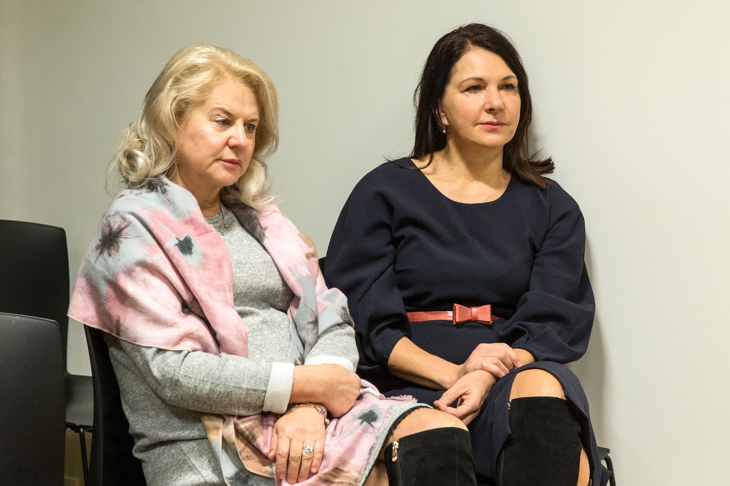 Нина Негласон (слева) и Тийу Сепп не признали себя виновными в коррупционных преступлениях.