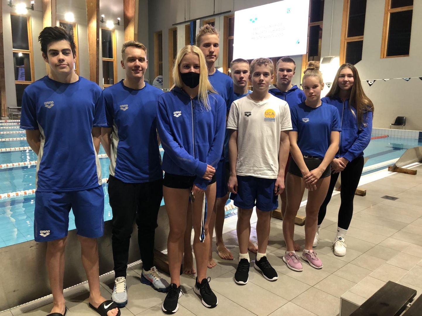 Pärnu spordikooli ujujad Eesti meistrivõistlustel.