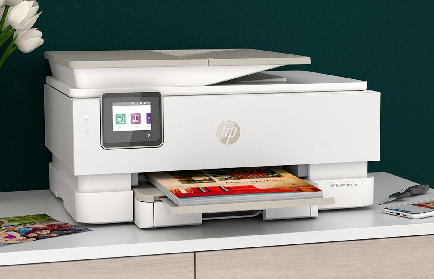 Üks renditavatest printeritest on HP Envy Inspire ja selle rendiplaan algab hinnast 8,3 eurot kuus. Selle raha eest võib oma masinast välja lasta 20 lehte kuus.