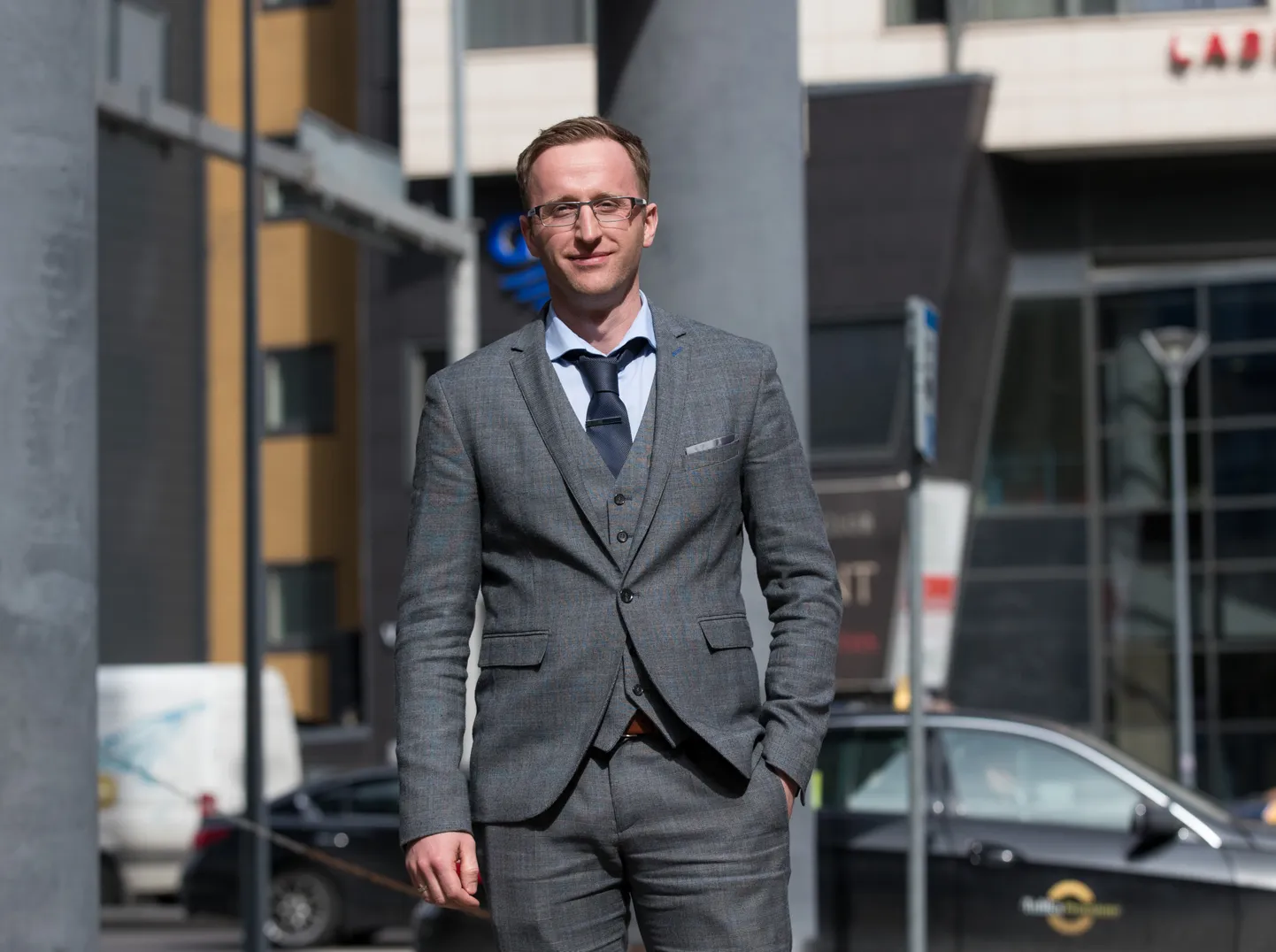 UAB Rail Baltica Statyba tegevjuht Karolis Sankovski Tallinnas.