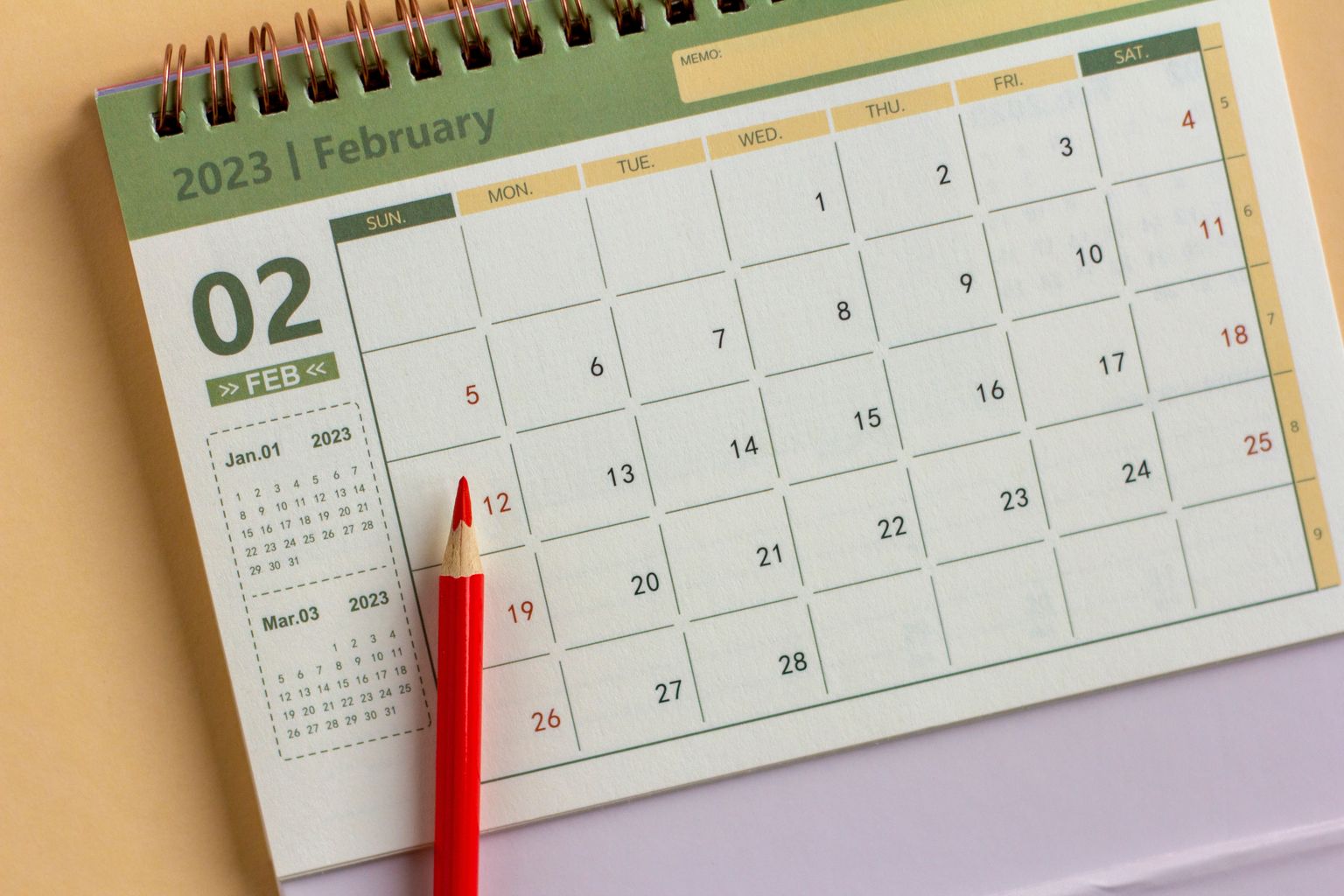 Kalender veebruar 2023