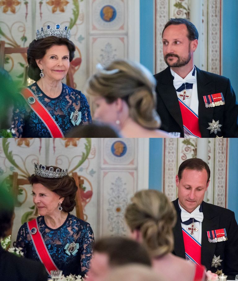 Norra kroonprints Haakon ja Rootsi kuninganna Silvia