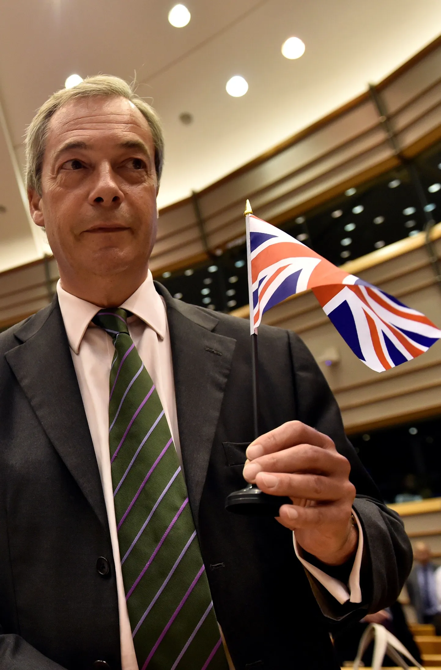 Brittide lahkumise eest võidelnud Nigel Farage.