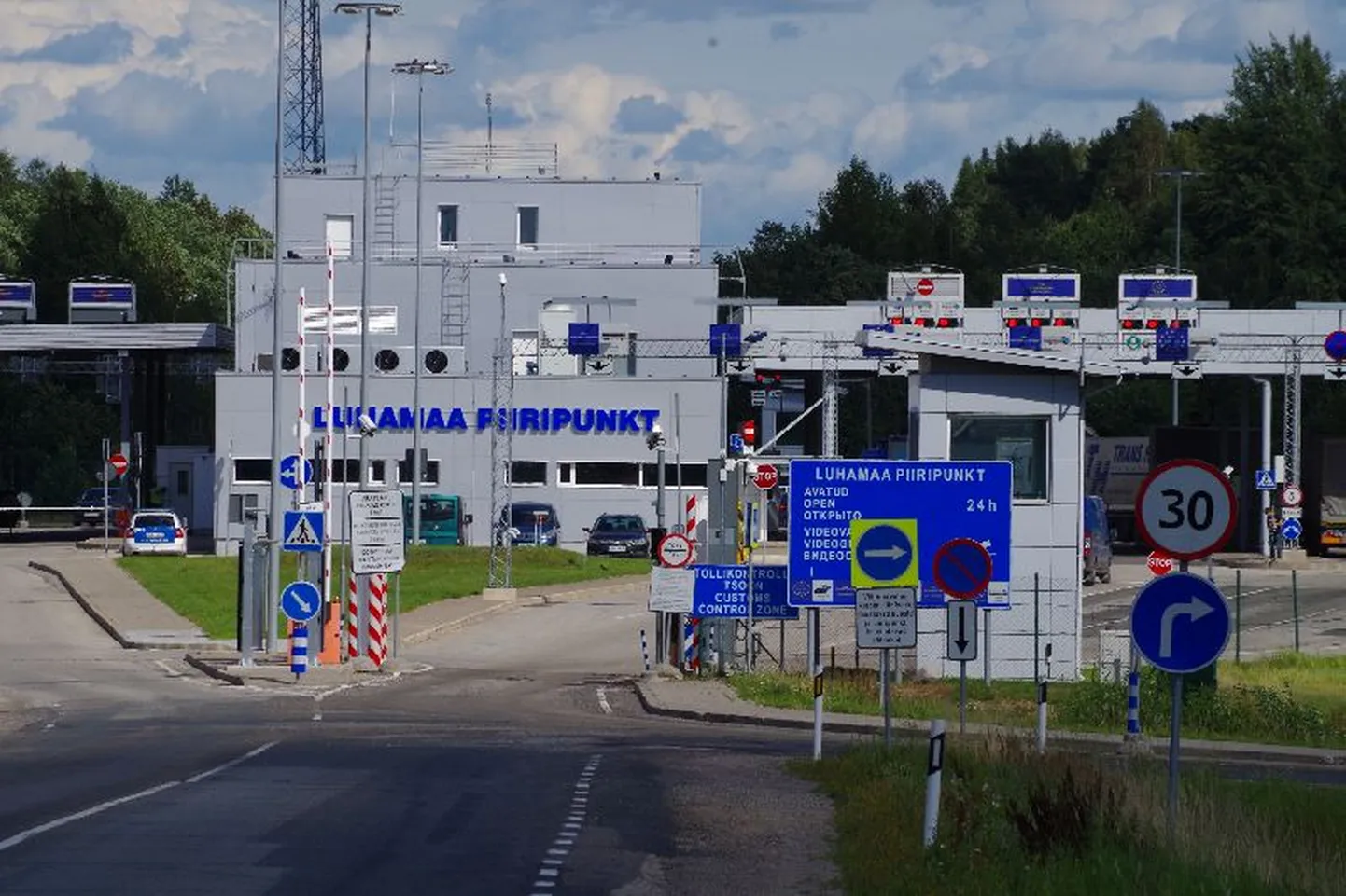 Luhamaa piiripunkt.