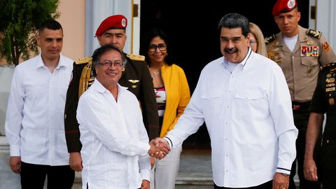 Colombia president tegi üllatusliku visiidi Venezuelasse