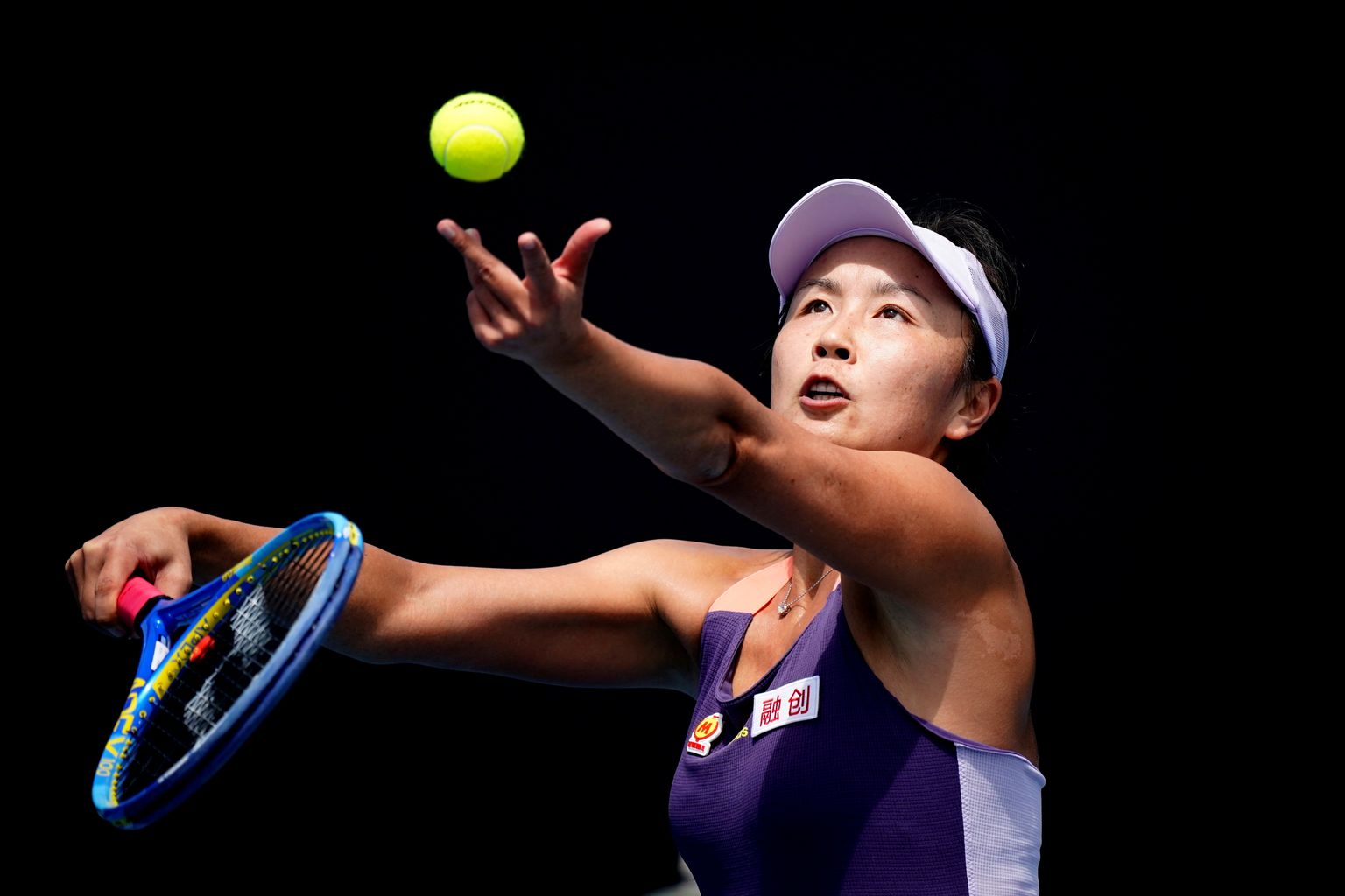 Hiina tennisist Peng Shuai Austraalia lahtistel tennisemeistrivõistlustel jaanuaris 2020