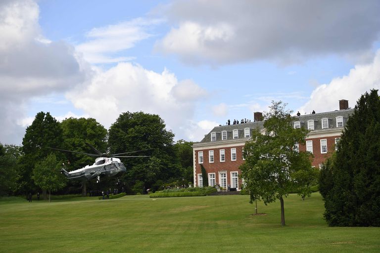 Londonis resideeruva USA suursaadiku residents Winfield House, kus Donald ja Melania Trump ööbivad