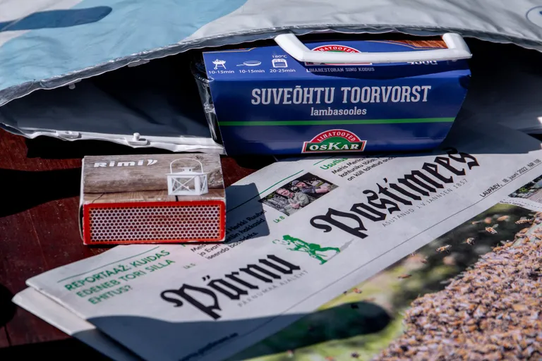 Kui leht saab loetud, sobiob see kenasti tulehakatuseks.