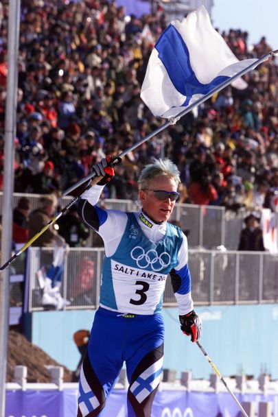 Samppa Lajunen võitis Salt Lake City olümpial kuldmedali kõigile kolmel distantsil.