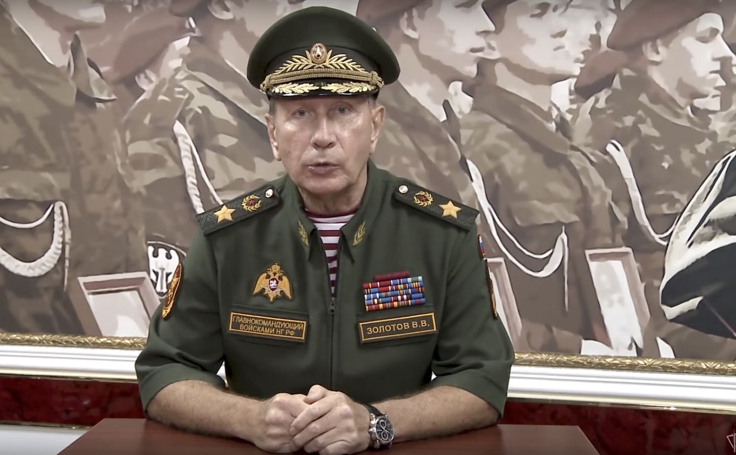 Глава Федеральной службы войск национальной гвардии РФ Виктор Золотов.