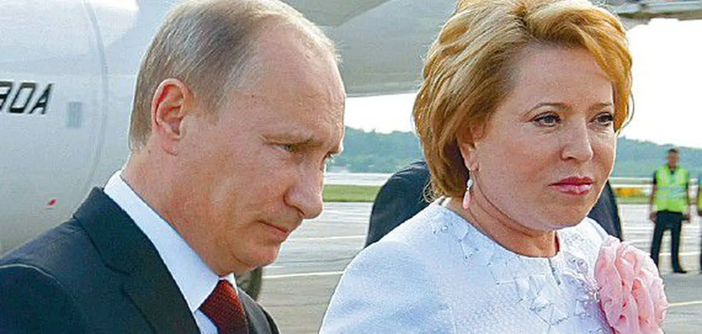 Vladimir Putin ja Valentina Matvijenko.