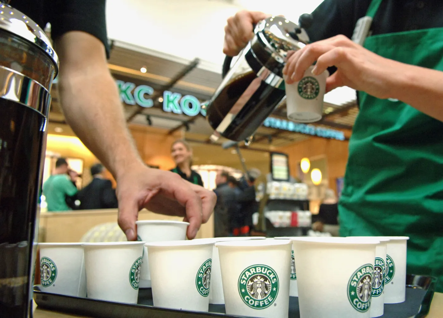 Starbucksi kohvikud on populaarsed kogu maailmas.