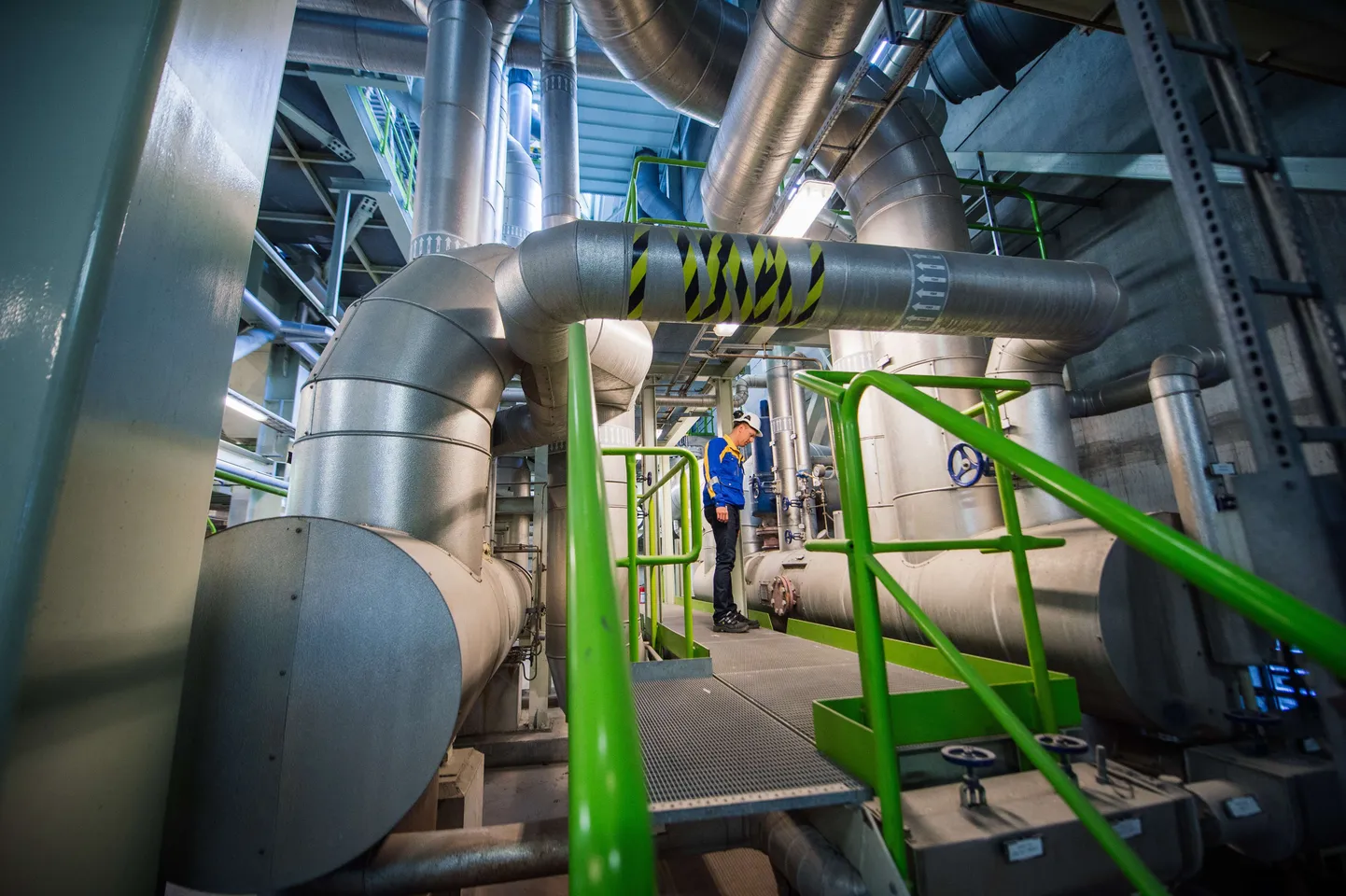 Vattenfallile kuuluv prügipõletusjaam Uppsala linnas Rootsis.