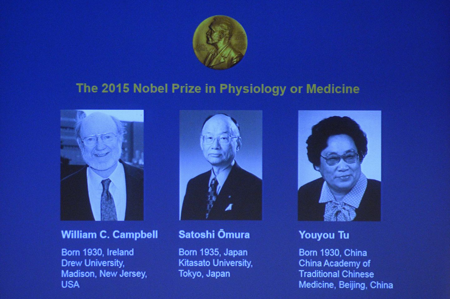 Nobeli meditsiinipreemia selleaastased laureaadid.