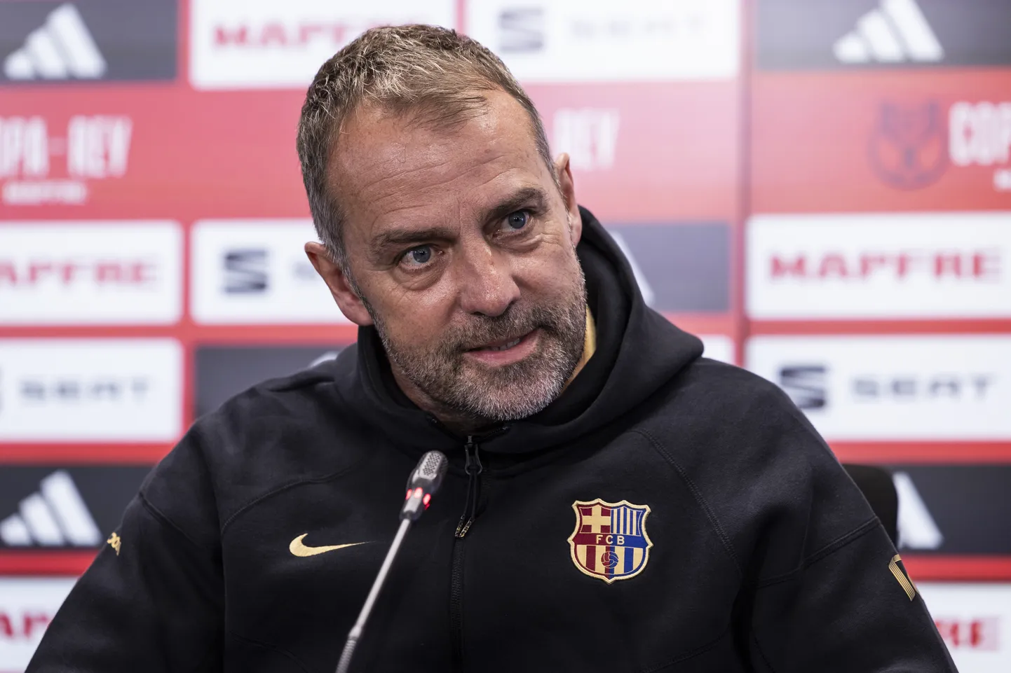 FC Barcelona peatreener Hansi Flick.