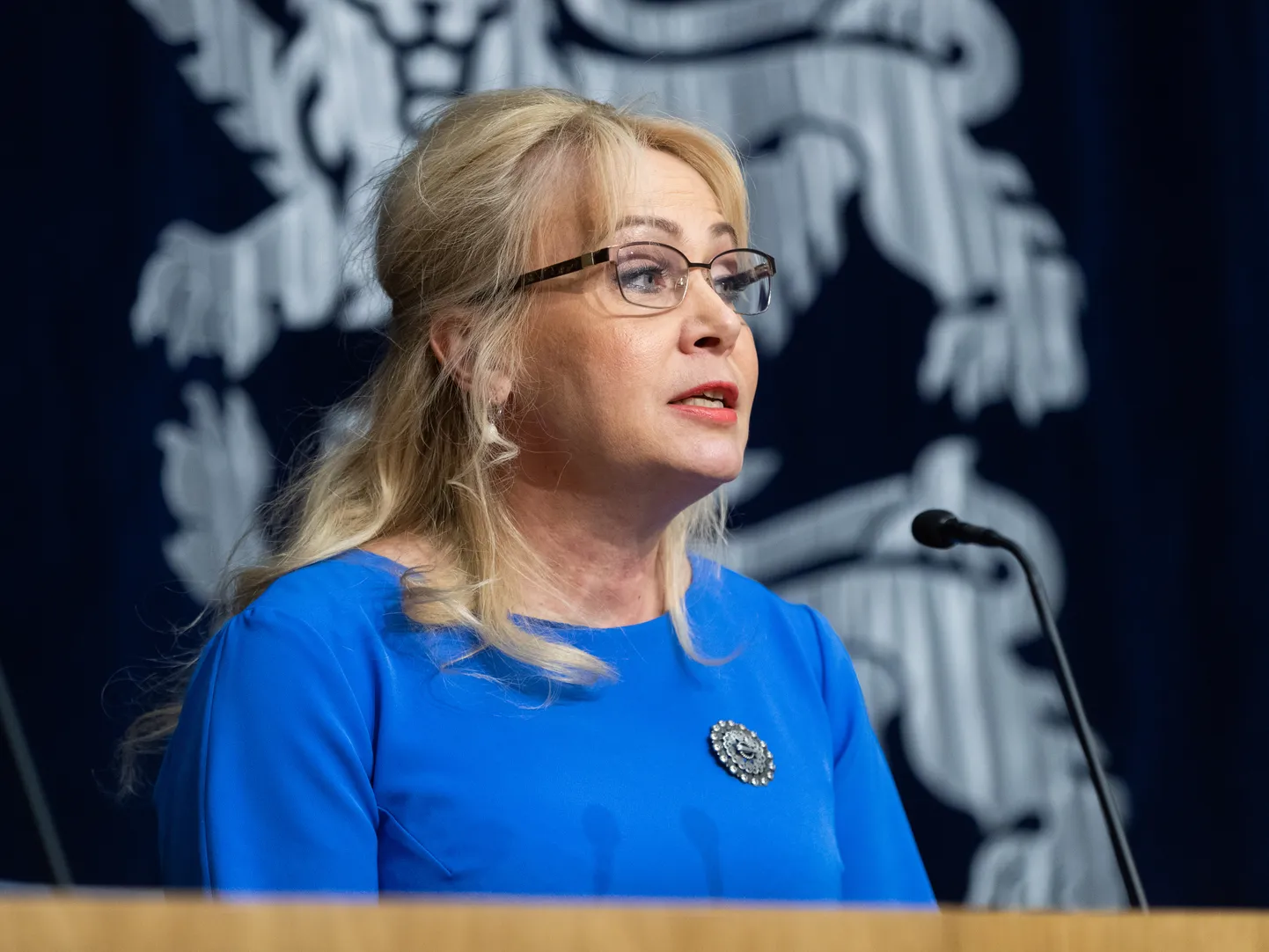 Tallinn, 19.03.2020
Asutusteülene pressikonverents eriolukorra teemal. Rahvastikuminister Riina Solman.