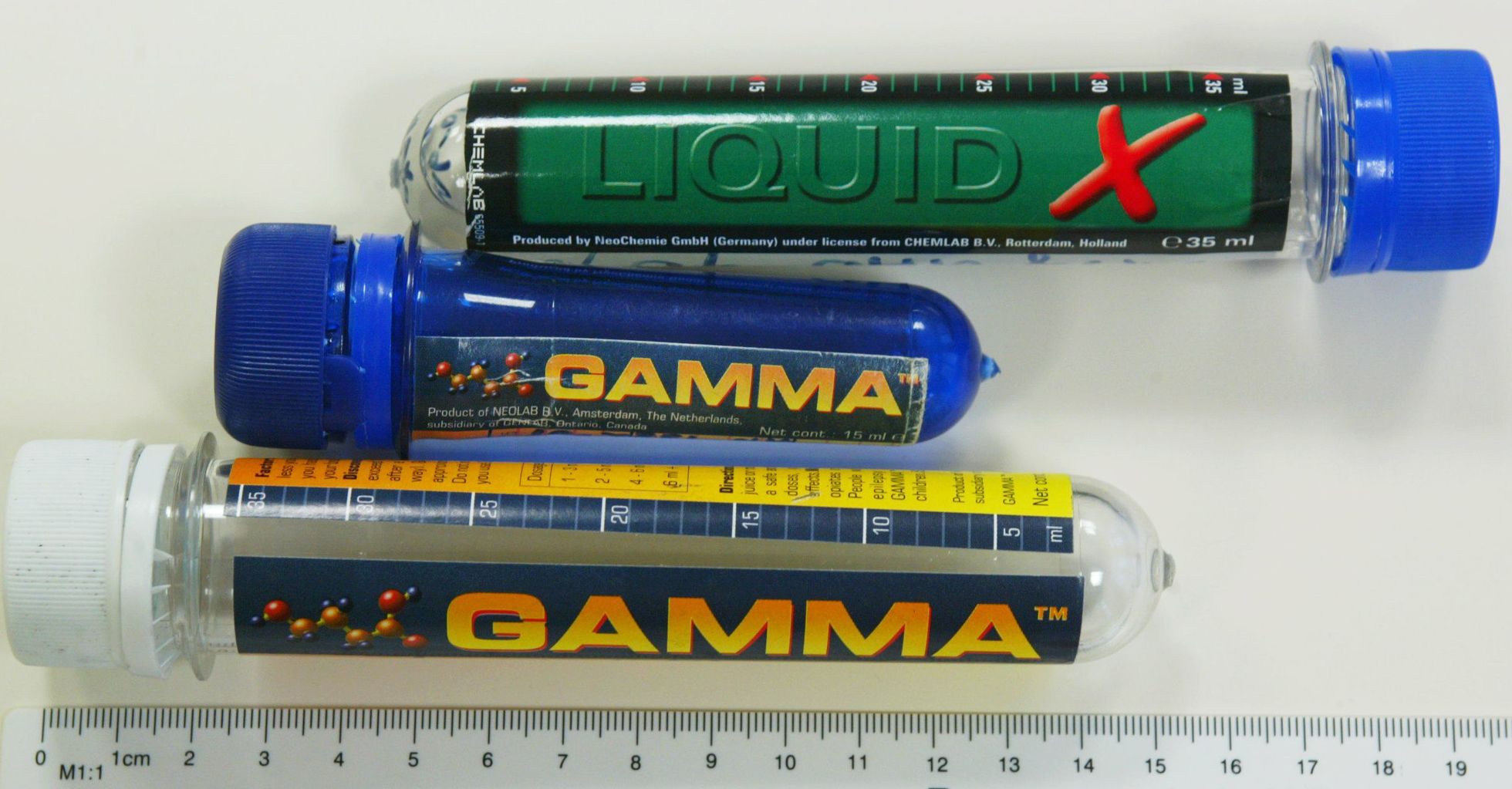 Narkootilist ainet GHB on levitatud Eestis tihti taolistes pudelikestes.