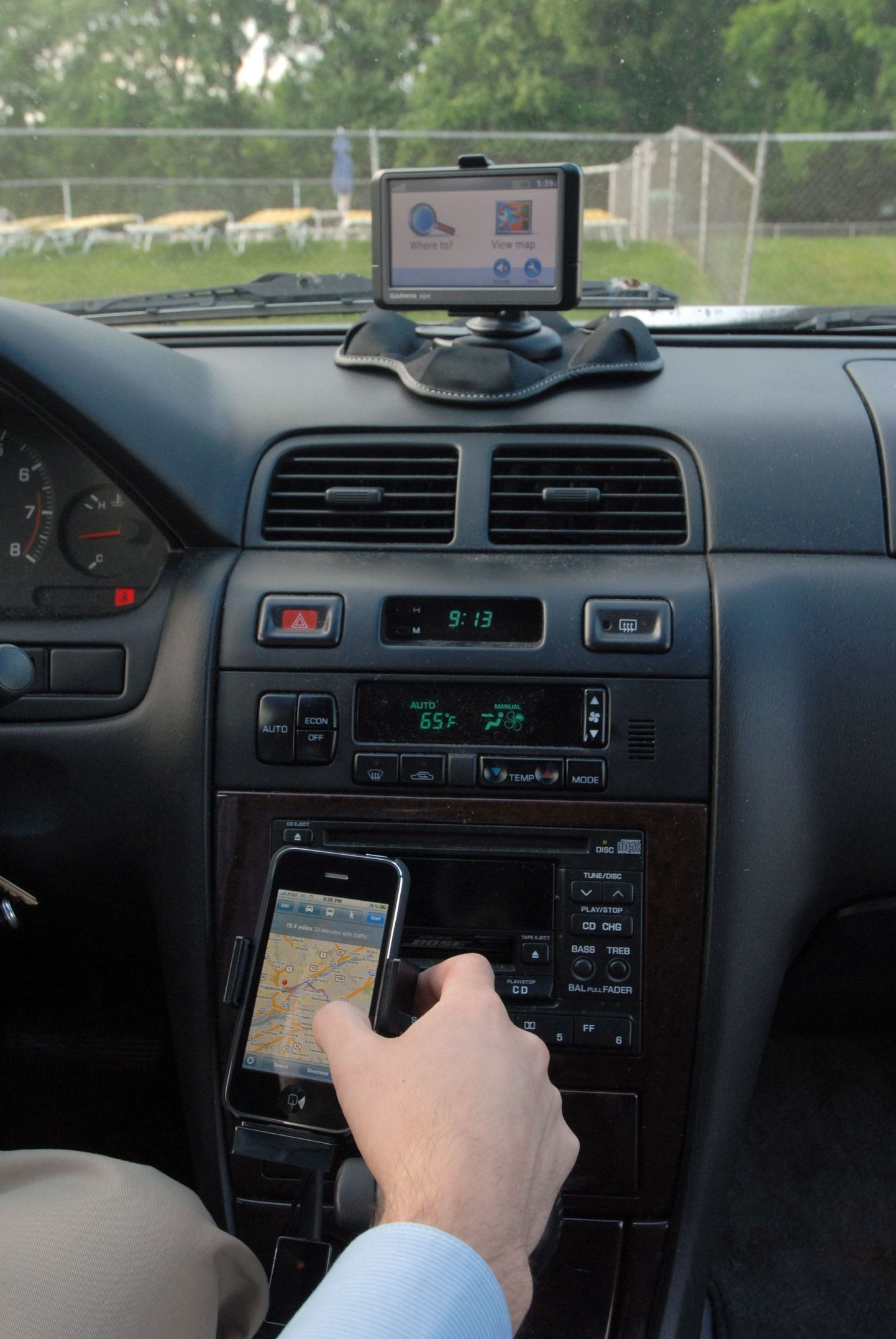 GPS-seade autos.