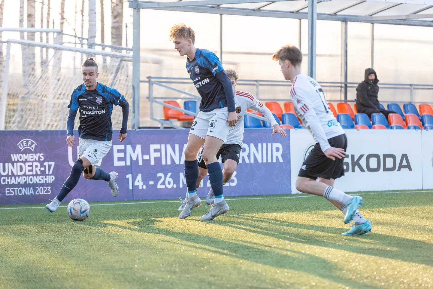 Paide Linnameeskond U21 esimese värava sepistasid Herol Riiberg (vasakul) ja Simon Usar (paremal).