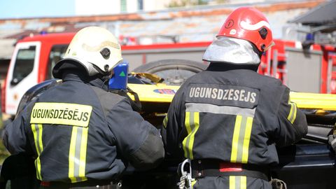 Salaspils novadā degusi dzīvojamās ēkas katlu māja