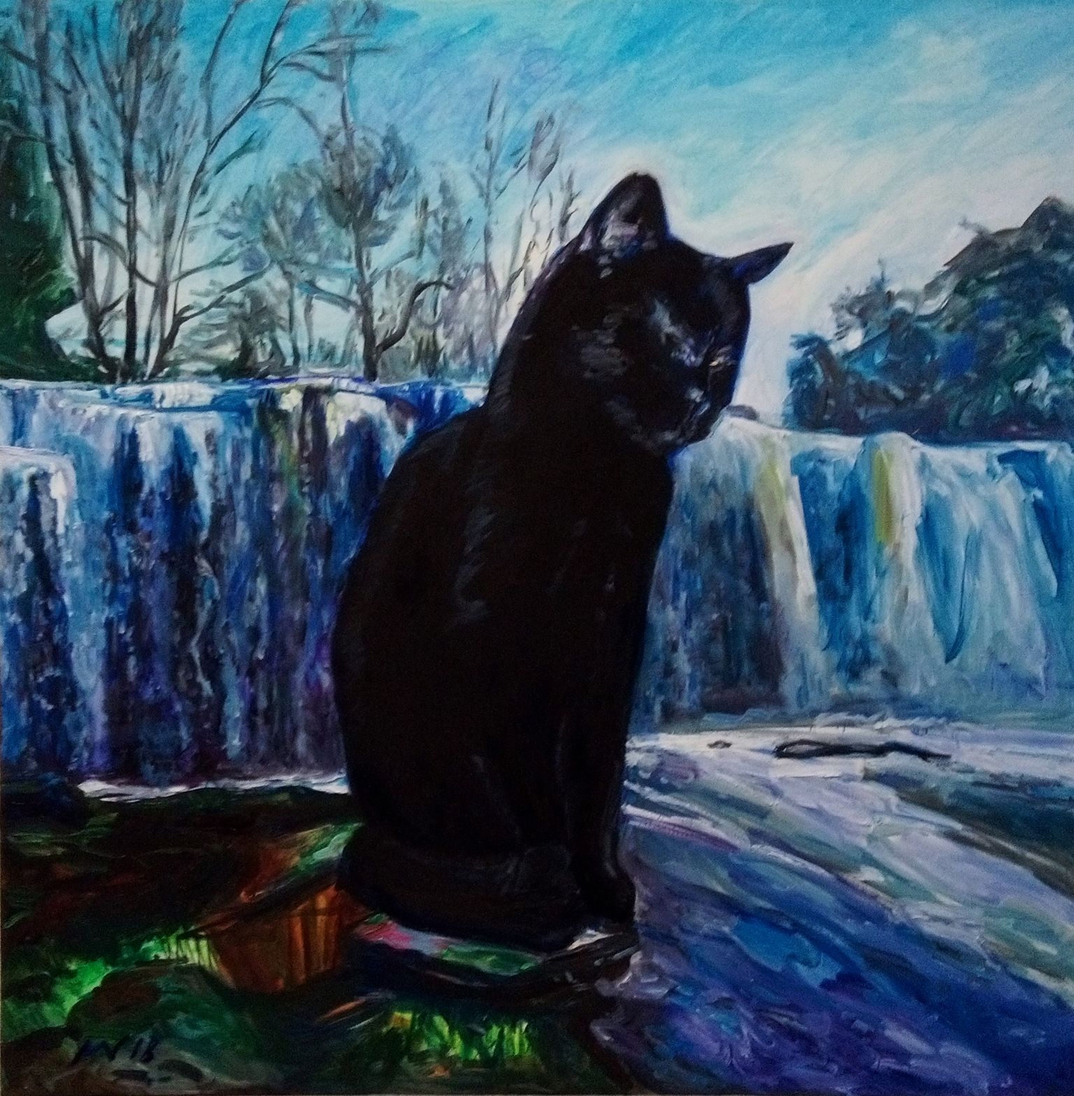 Karl-Kristjan Nageli maal «Missing cat», Eesti Maalikunstnike Liidu näituselt «EKSPRESSIIVNE! Lokaalsest kõnepruugist globaalsel ajastul»
