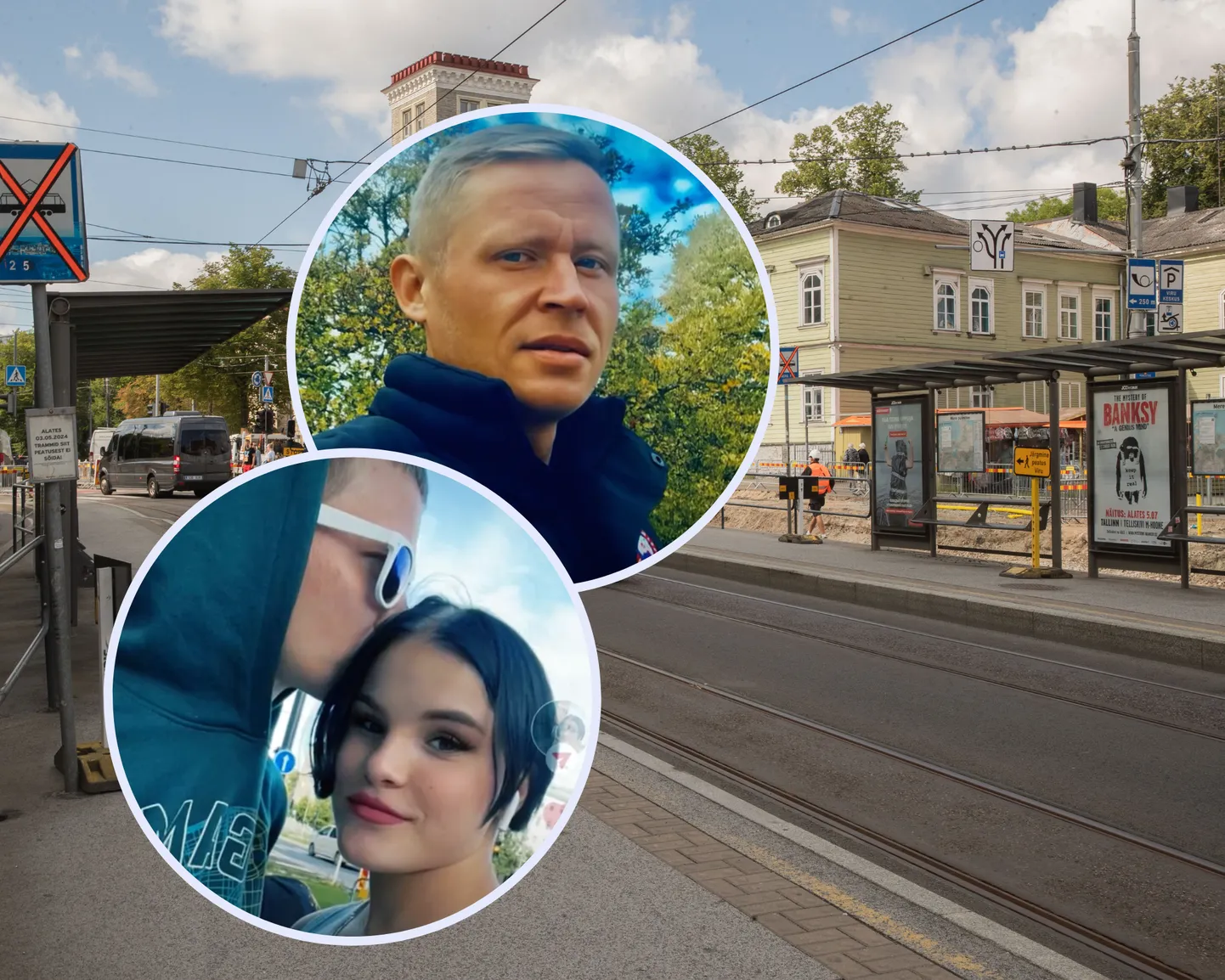 Mere puiestee trammipeatus, kus Alexandr tapeti.